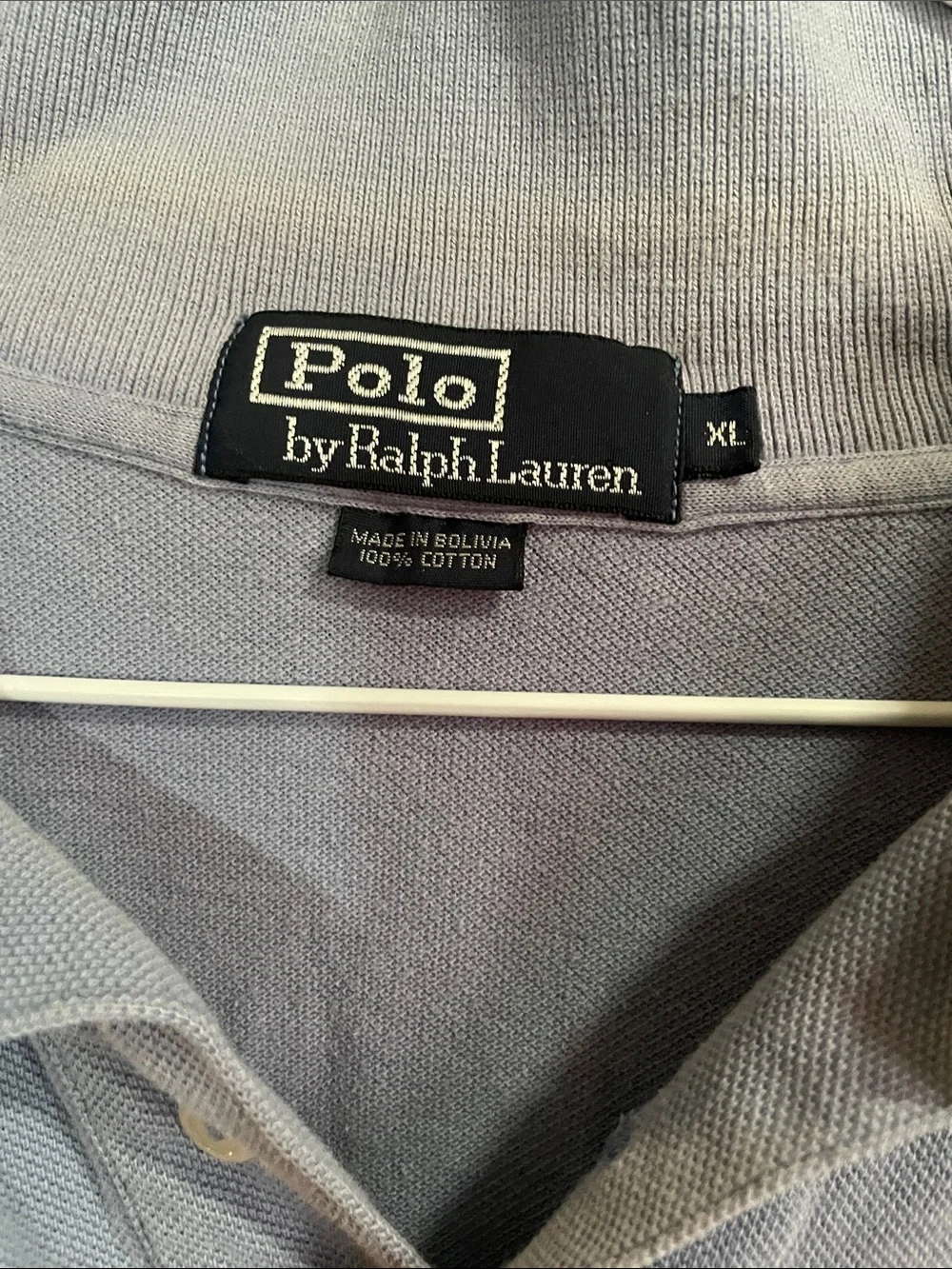 Polo by Ralph Lauren Light Steel Blue Pique Polo Shirt